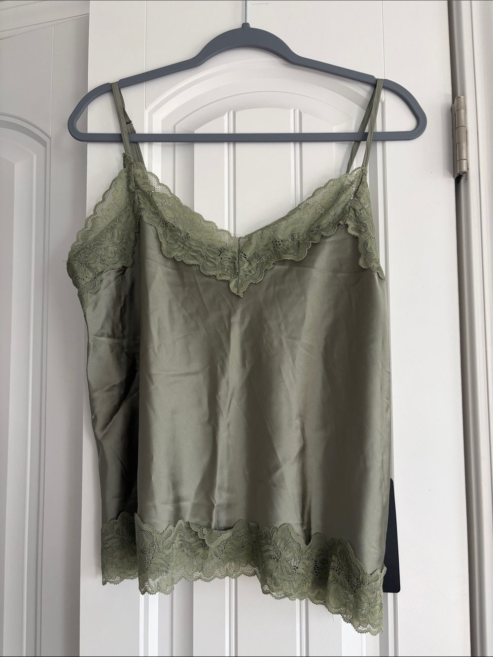 Lulus Olive Lace Satin Cami